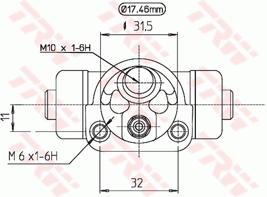TRW BWC175 fékmunkahenger ALFA ROMEO NISSAN