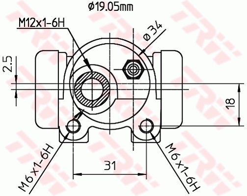 TRW BWD134 Cilindretto freno