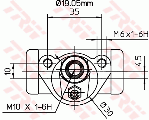 TRW BWD289 Cilindretto freno