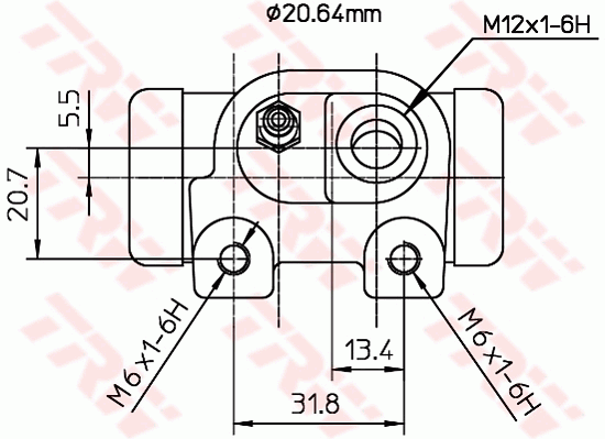 TRW BWF123 Cilindretto freno