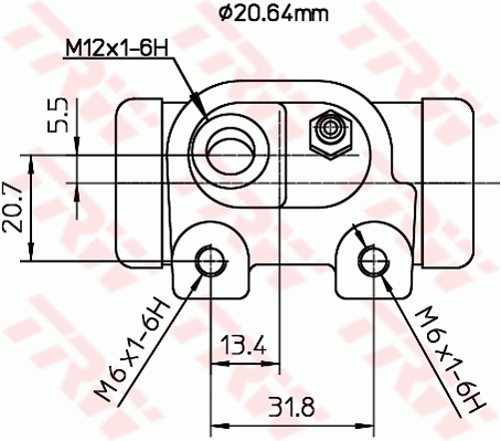 TRW BWF124 Cilindretto freno