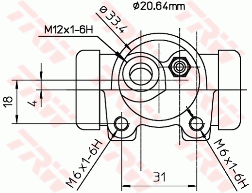 TRW BWF155 Cilindretto freno