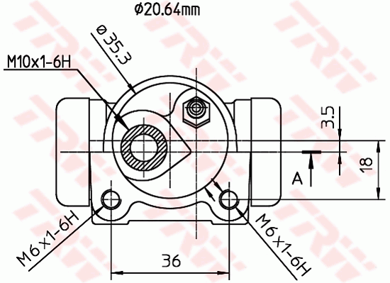 TRW BWF297 Cilindretto freno