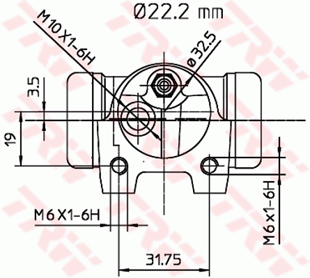 TRW BWH135 Cilindretto freno