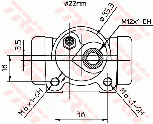 TRW BWH186 Cilindretto freno