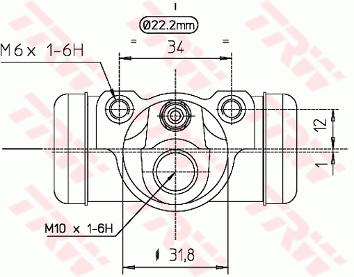 TRW BWH277 Cilindretto freno