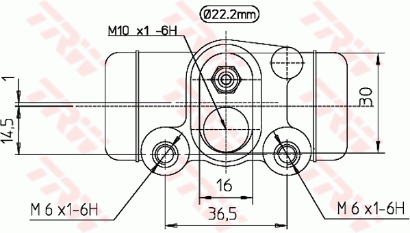 TRW BWH298 Cilindretto freno