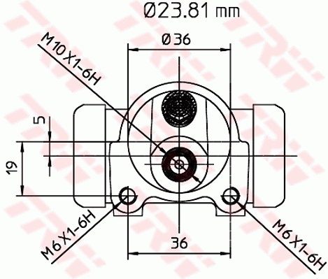 TRW BWK106 Cilindretto freno