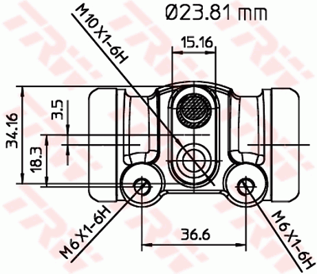 TRW BWK156 Cilindretto freno