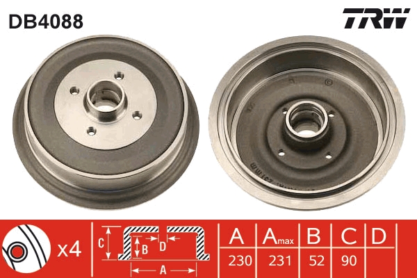 TRW DB4088 Ταμπούρο