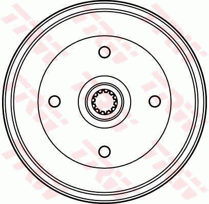 TRW DB4143 Tamburo freno