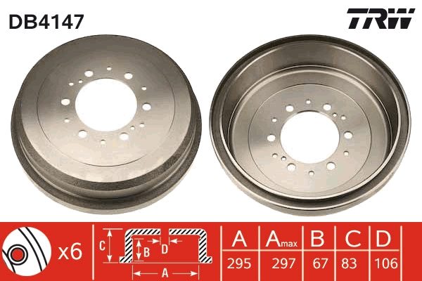 TEXTAR 94046300 Bremsetrommel