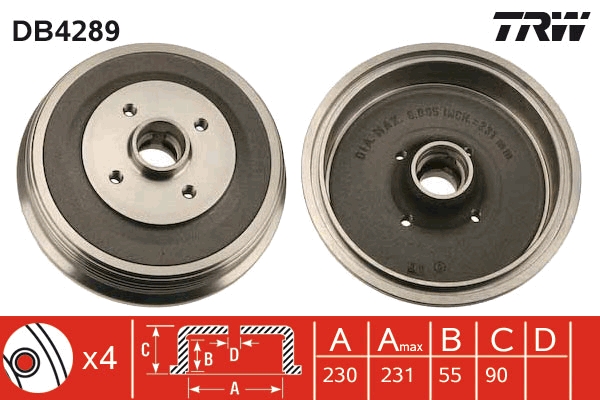 BOSCH 0 986 477 067 Bremsetrommel