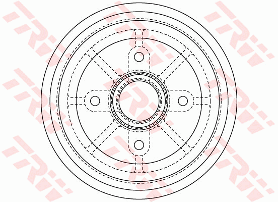 TRW DB4414MR Tamburo freno