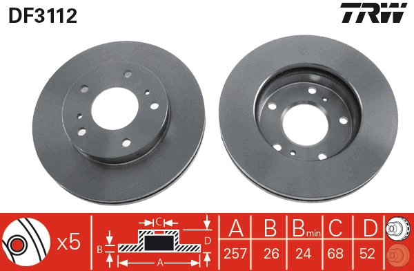 TRW DF3112 Discofreno
