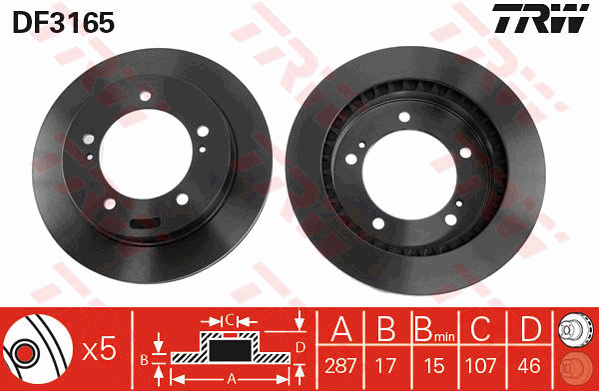 TRW DF3165 Discofreno