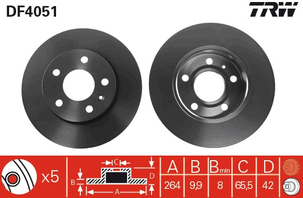 TRW DF4051 Discofreno