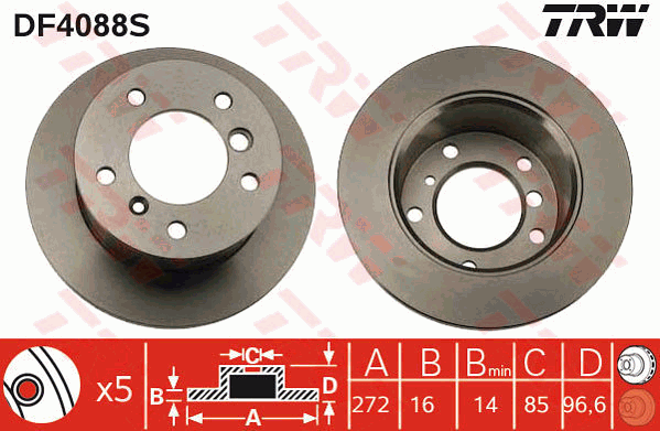 TRW DF4088S Discofreno