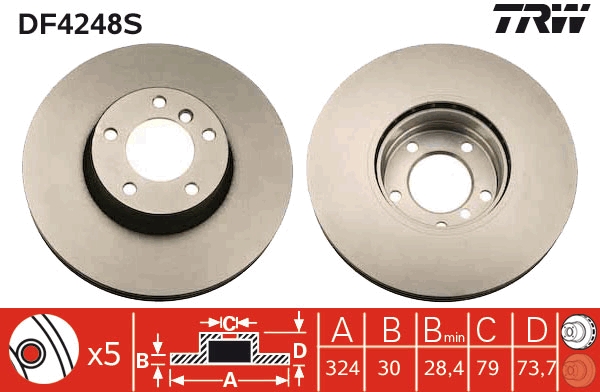 TRW DF4248S Disc frana