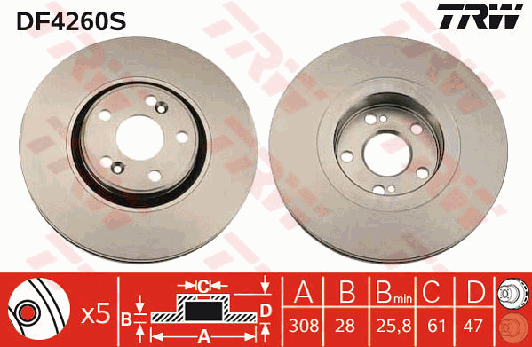 TRW DF4260S Discofreno