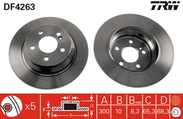 TRW DF4263 Disc frana