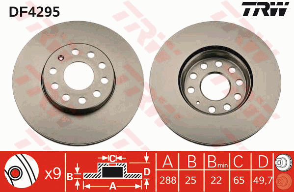 TRW DF4295 Discofreno