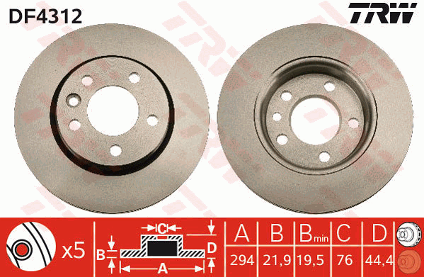 TRW DF4312 Discofreno