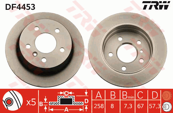 TRW DF4453 Discofreno