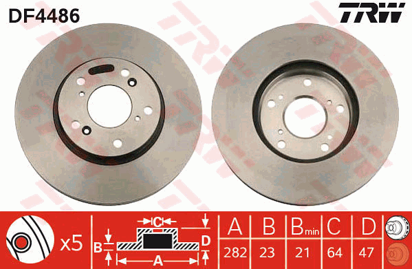 TRW DF4486 Discofreno