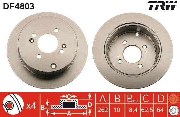 TRW DF4803 Disc frana