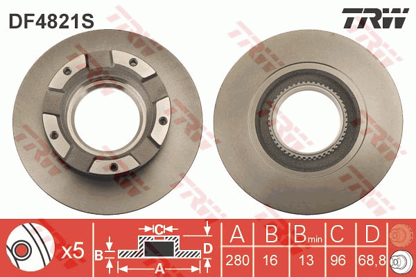 TRW DF4821S Discofreno