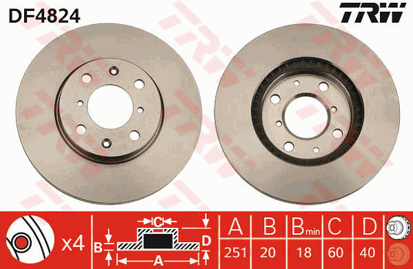 TRW DF4824 Discofreno