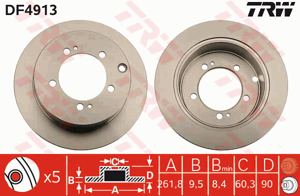 TRW DF4913 Discofreno