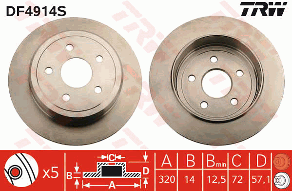 TRW DF4914S Discofreno