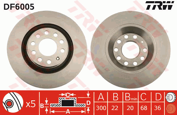 TRW DF6005 Discofreno