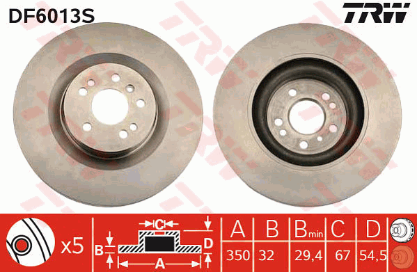 TRW DF6013S Discofreno