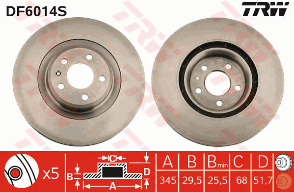 TRW DF6014S Discofreno