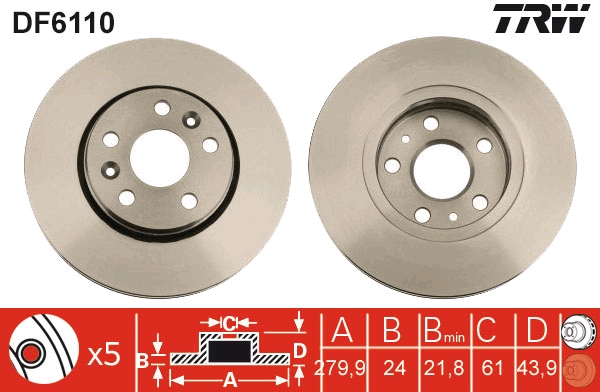 TRW DF6110 Discofreno