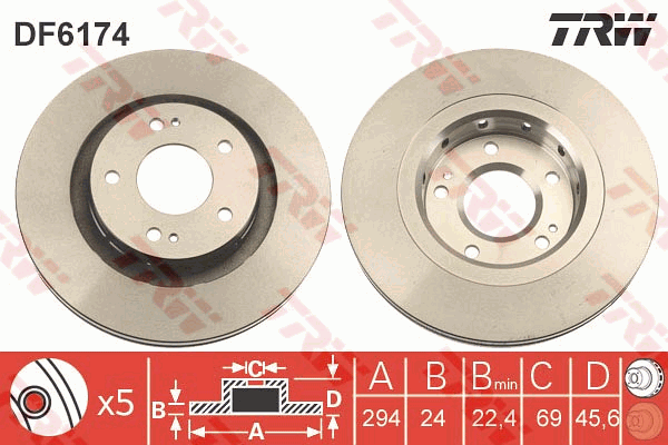 TRW DF6174 Discofreno