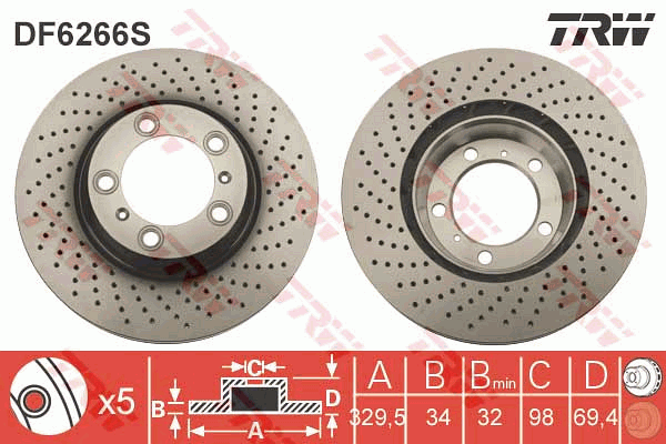 TRW DF6266S Discofreno