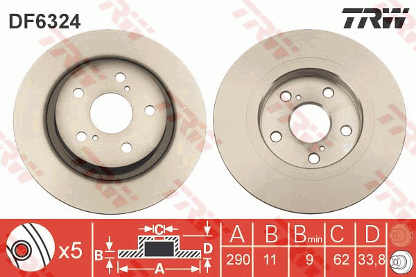 TRW DF6324 Discofreno