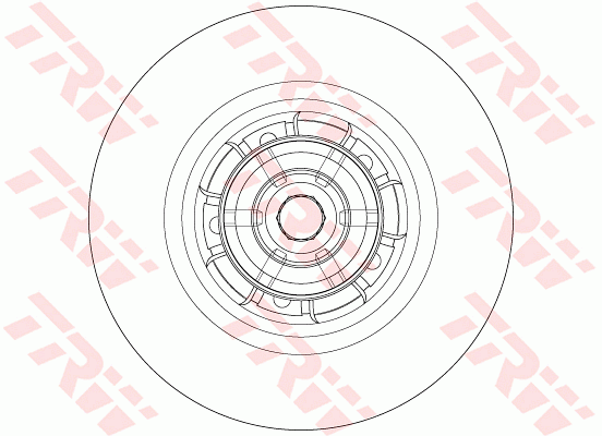 TRW DF6355BS Brzdový kotouč