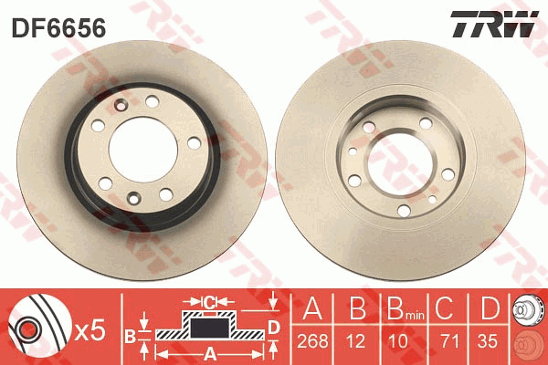 TRW DF6656 Discofreno