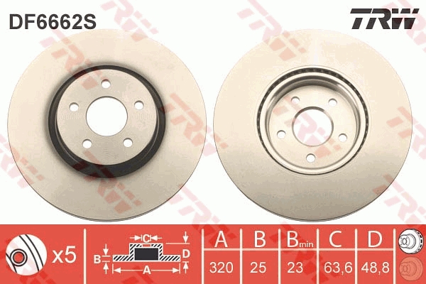 TRW DF6662S Discofreno