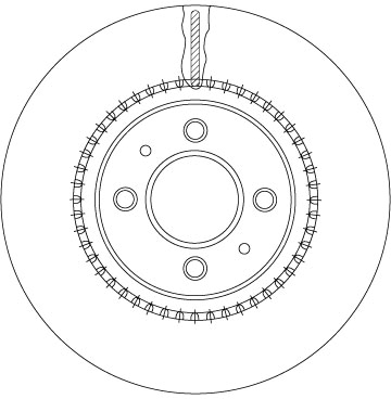 TRW DF6904 Disc frana