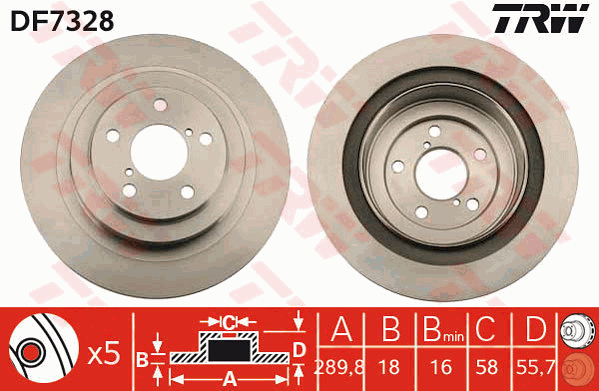 TRW DF7328 Discofreno