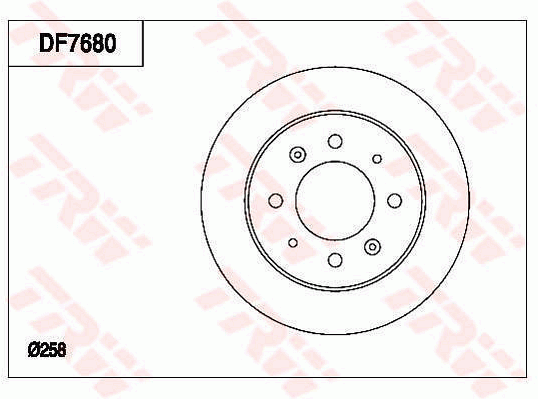 TRW DF7680 Discofreno-Discofreno-Ricambi Euro