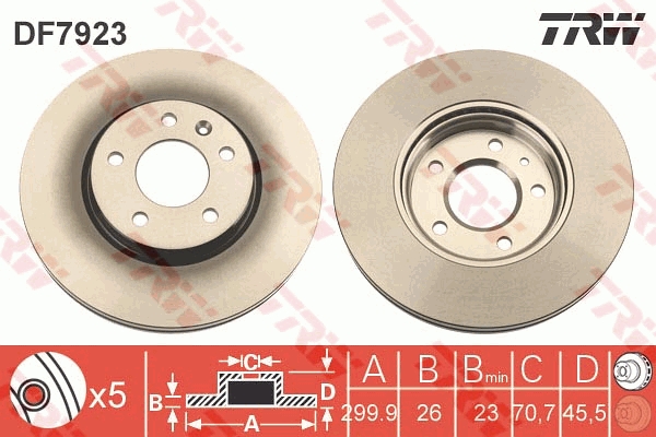 TRW DF7923 Disc frana