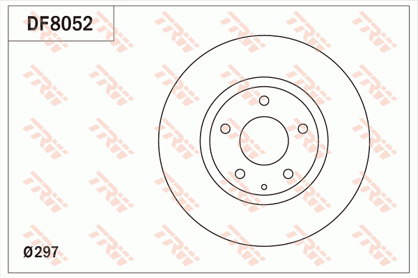 TRW DF8052 Brzdový kotouč