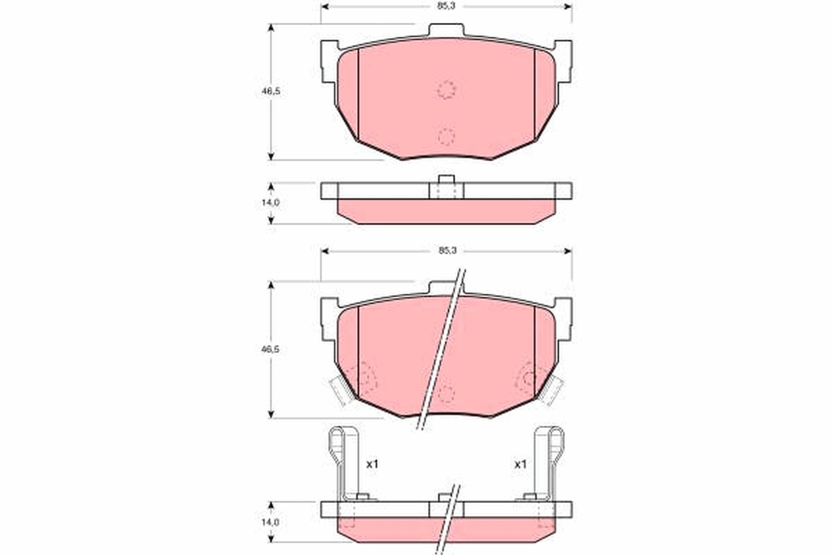 TRW GDB1010 комплект...